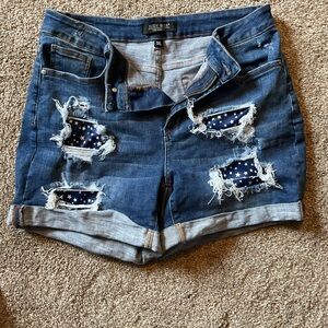 Judy Blue Distressed Jean Shorts